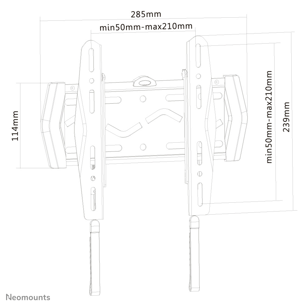 Neomounts tv wandsteun